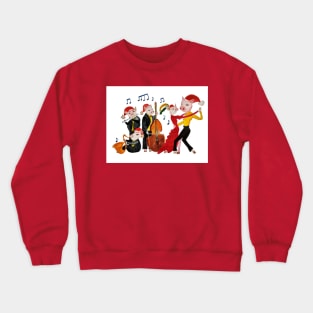 New Year's Tango of the Funny Pigs Crewneck Sweatshirt